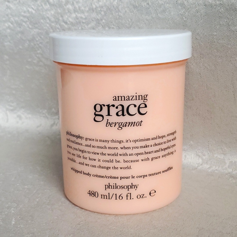 🆕️ PHILOSOPHY Amazing Grace Bergamot Whipped Body Creme SUPERSIZE 16 fl oz